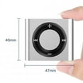 thumbnail image 4 of Mini MP3 Music Player Metal Audio Player Built-in Speaker Headphones Tf Card Portable Digital Music Player For Students black, 4 of 5