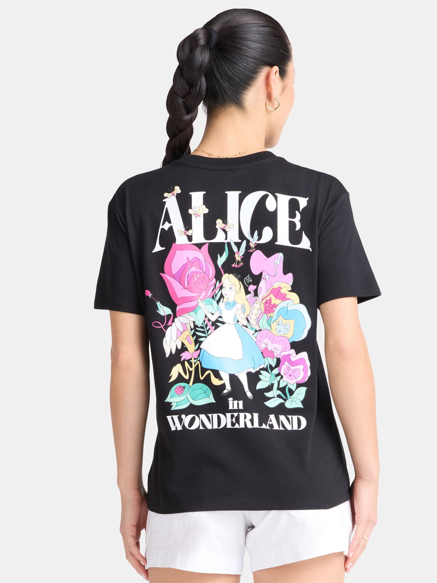Alice in Wonderland Women’s Curious Graphic Tee, Sizes XXS-XXL