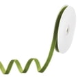 thumbnail image 1 of Cinta de terciopelo de 10 yardas de ancho de 3/8" de tela de nailon, verde, 1 of 1