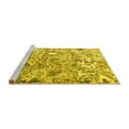 thumbnail image 2 of Ahgly Company Machine Washable Indoor Square Persian Yellow Traditional Area Rugs, 8' Square, 2 of 4