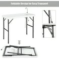 thumbnail image 7 of Tcbosik Portable Fish Cleaning Table with Sink, Folding Outdoor Camping Sink Station with Hose Hook Up, Heavy Duty Fillet Table with Faucet for Dock Beach Patio Picnic, 7 of 7