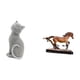 thumbnail image 5 of Figura de escritorio,Estatua de gato,linda estantería,escritorio,decoración del hogar,Figura de caballo,Escultura de figura de caballo en miniatura coleccionable,Estatua de animal de adorno, 5 of 8