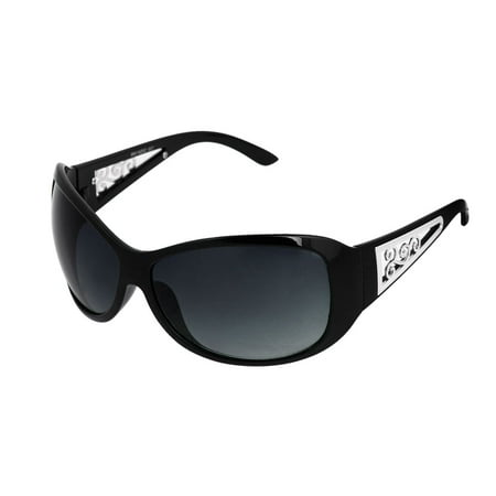 - Unisex Swirl Flower Pattern Single Bridge Sunglasses Sun Glasses Eyewear Black