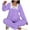 Purple, variant on Uaswgudfs ​Square Neck Ruffle Women Pajama Set - Soft Layered Sleepwear with Full-Length Pants​