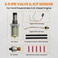 thumbnail image 3 of Fuel Pressure Regulator IPR and ICP Sensor Kit for Ford 6.0L Powerstroke 2003-2010 F250 F350 F450 Super Duty Excursion E350 Diesel Engine Replacement Set 4C3Z9F838AB, 3 of 5