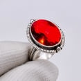 thumbnail image 2 of Red Garnet 925 Sterling Silver Ring V5111, Garnet Ring, Gemstone Ring, Handmade Ring, Red Ring, Oval Ring, Gift For Her, Wedding Gift, Birthday Gift,, 2 of 4