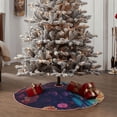 thumbnail image 4 of Fotbe Colorful Feather Owl Pattern Christmas Tree Skirt, Tree Skirts Plush Christmas Decorations, Christmas Tree Skirts Xmas Decorations Holiday Party Decor-48", 4 of 6