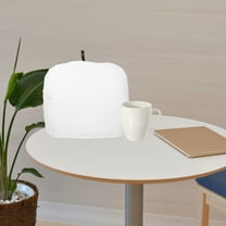 Tineasur White Polyester Canvas Insulated Tea Cozy for Teapot Odor Free Modern Design 1Pcs