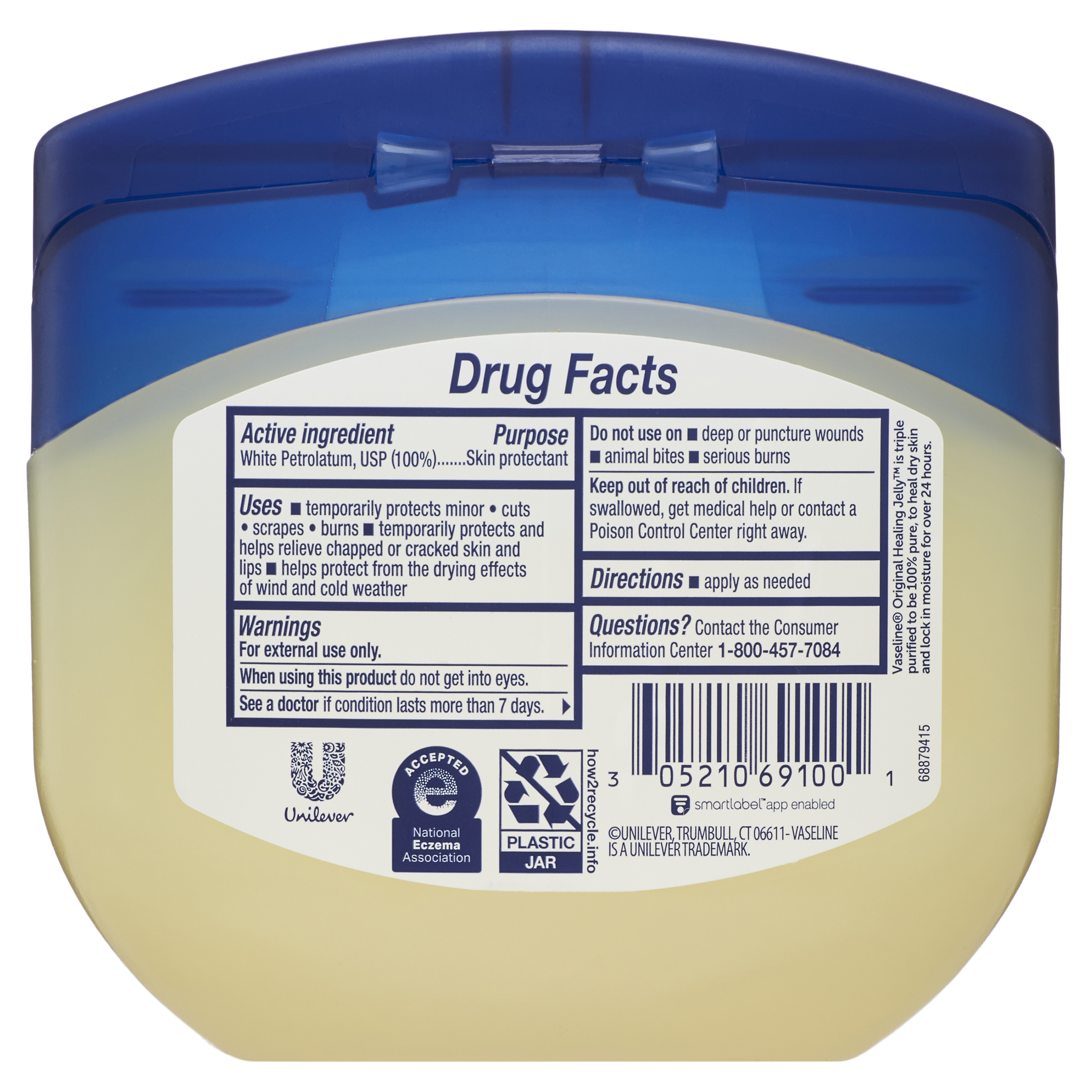 Vaseline Original Healing Moisturizing Petroleum Jelly for Dry Skin, 13 oz (2 Count) - image 7 of 7