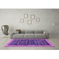 thumbnail image 3 of Ahgly Company Indoor Rectangle Abstract Purple Modern Area Rugs, 5' x 7', 3 of 4