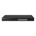 thumbnail image 2 of Intellinet 16-Port Fast Ethernet PoE+ Switch, 8 x PoE IEEE 802.3at/af Power-over-Ethernet (PoE+/PoE) ports, 8 x Standard RJ45 Ports, Endspan, 19" Rackmount - Switch - 8 x 10/100 + 8 x 10/100 (PoE+) - desktop, rack-mountable - PoE+ (65 W), 2 of 5