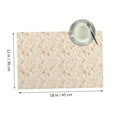 thumbnail image 2 of DouZhe Polyester Placemats Set of 4, Floret Flowers Plants Pattern Heat Resistant Place Mats for Dining Table, 12" x 18", 2 of 7