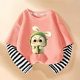 thumbnail image 2 of Babcutegg Shirts for Toddler Girls Long Sleeve Crew Neck cotton Girls T Shirts Pink 8 T, 2 of 3