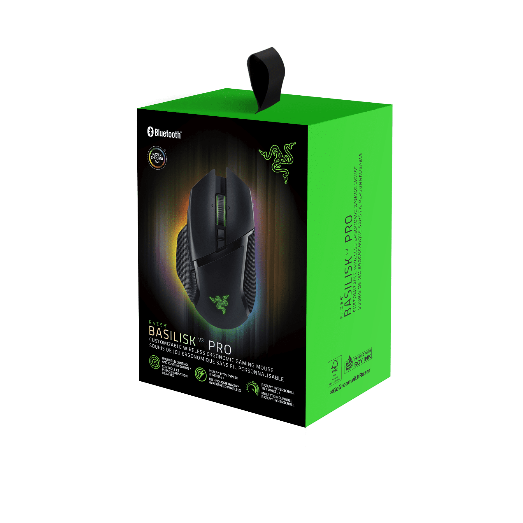 Razer Basilisk V3 Pro Wireless Gamer Computer Mouse, HyperScroll