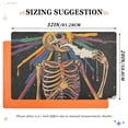 thumbnail image 6 of Yayeee Doormat for Indoor Entrance 32" x 20" Non Slippery Floor Rug, Colorful Skeleton Sun, 6 of 8
