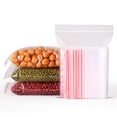 thumbnail image 1 of 100Pcs Storage Bag Thick Resuable PE Clear Plastic Bag for Daily Use, 1 of 7