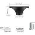 thumbnail image 2 of 4 pomos para tapa de olla, pomos para tapa de olla, mango universal de acero inoxidable resistente para cacerola de cocina, color negro, 2 of 5