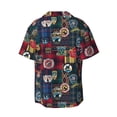thumbnail image 7 of Picia Adventure Camping Badge Men's Linen Shirts Short Sleeve Cuban Beach Shirts Casual Shirts Button Down Shirt for Men Beach Summer Wedding Shirt-XX-Large, 7 of 7