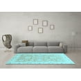 thumbnail image 3 of Ahgly Company Indoor Rectangle Oriental Light Blue Traditional Area Rugs, 5' x 8', 3 of 4