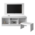 thumbnail image 1 of Centro Entretenimiento The Shop, Mueble de TV, Mesa y Marco blanco, 1 of 10