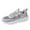 Grey, variant on Men's Mesh Slip on Sneakers Wide Toe Box Breathable Lace Up Non Slip Running Tennis Shoes with Arch Support Gray Size 10
