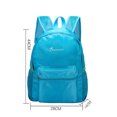 thumbnail image 4 of EeaseCA Outdoor Diamond Grid Pattern Backpack Travel Foldable Packsack Portable School Bag for Camping Hiking Picnic(Blue), 4 of 7