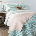 thumbnail image 4 of Phoenix Ruffle Turquoise Quilt Set, 4 of 6