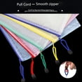 thumbnail image 3 of AMERTEER 25Pcs Document Folder File Zipper Bags  Mesh Zipper Pouch  Mesh Document Bags with Zipper  Plastic Zip File Folders  Mesh Zipper Bags Extra Thick Mesh Zipper Lock Bag for File St, 3 of 9