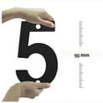 thumbnail image 2 of UNLLLL 3.5Inch Floating Address House Number, Modern Black Metal Number, Rustproof and Anti-fade Mailbox Number, for Mailbox Numbers, House Address Signs, 2 of 8