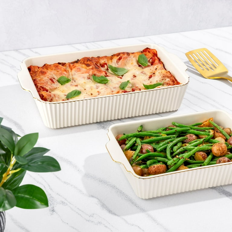 Thyme & Table 4-Piece Stoneware Casserole Dish Bakeware Set