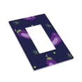 thumbnail image 3 of Kll Eggplant Wall Plate,Gloss Finish,Standard Size 1 - 5" X 3", Polycarbonate Thermoplastic,Electric Receptacle Plug Covers, 3 of 8