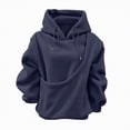 thumbnail image 6 of mgoYE Pet Pouch Hoodies for Women，Oversized Sweatshirt With Pocket Front Carry Pouch for Small And Cats,Puppy Kitten Dogs Holder(Navy,M), 6 of 7
