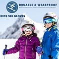 thumbnail image 4 of Guantes de nieve para niños, niñas, invierno, impermeables, aislados, guantes de esquí para niños, gruesos, cálidos, a prueba de viento, guantes para exteriores, montañismo de invierno, guantes cálidos Zhivalor SM-295-1, 4 of 8