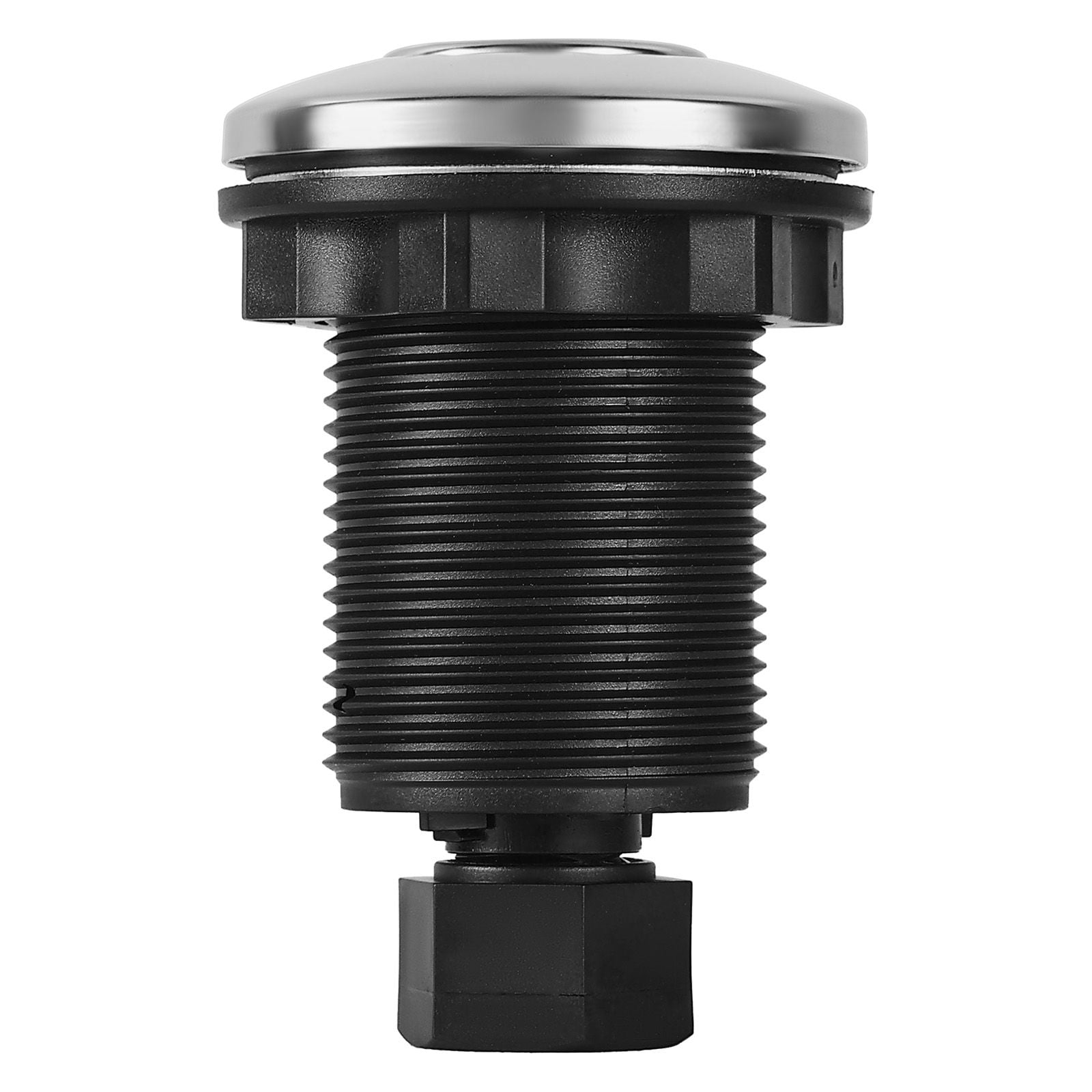 Garbage Disposal Air Switch Kit with 2.5" Stainless Steel Button, Fits 1.25-1.38" Sink Hole, Countertop Pneumatic Switch for Kitchen Food Disposer