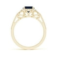 thumbnail image 2 of ANGARA Natural 1.6 Ct Aeon Sapphire Leaf & Vine Engagement Ring in 14K Yellow Gold for Women (Size-7mm) | September Birthstone, Anniversary, Jewelry Gift for Women | Natural Sapphire Ring, 2 of 10