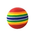 thumbnail image 3 of opvise Funny Pet Dog Puppy Cat Rainbow Striped Chewing Interactive Ball Teething Toy Rainbow, 3 of 7
