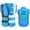 Blue, variant on High Visibility Reflective Safety Vest Customize Logo With 5 Pockets Protective Workwear Outdoor Work Vest