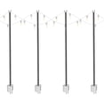 thumbnail image 1 of Yeshom 10 Ft String Light Pole Outdoor Metal Pole Aluminum Patio Backyard Party 4 Pack, 1 of 11