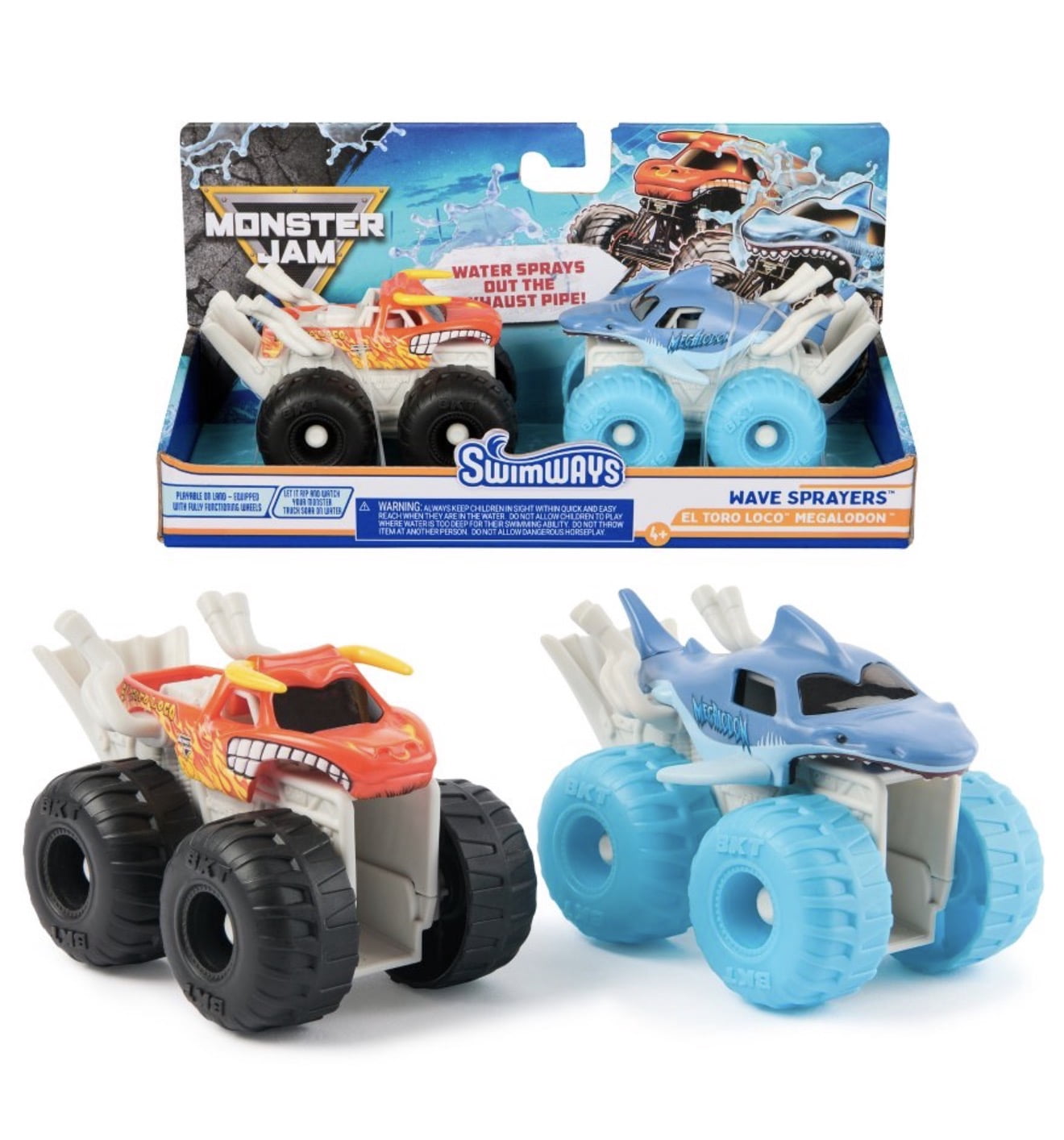 SWIMWAYS GRAVE DIGGER MONSTER JAM WILD WHIPPIN’ SPRINKLER AND WAVE SPRAYER VIRAL