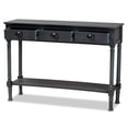 thumbnail image 3 of Baxton Studio Garvey Modern Metal Console Table, Drawer Included, Grey, 3 of 9