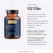 Quicksilver Scientific H2 Elite - Molecular Hydrogen for Energy + Metabolism, Water Tablets Perfect for Open Containers - Magnesium Malate Drink Additive (60 Molecular Hydrogen Tablets)