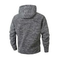 thumbnail image 5 of Athletic Long Sleeve Hoodie Men Fashion Workout Gym Pullover Hooded Shirt Button Muscle Fit Sweatshirt Lightweight Hip Hop Running Boxing Hiking Sport Hoodys Shirts Dark Gray XXL, 5 of 6