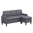 Walsunny Convertible Sectional Sofa Couch LShaped Couch with Modern