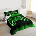 thumbnail image 3 of Castle Fairy Teens Green Gamepads Queen Comforter Set,Video Game Bedding Comforter Set, 3 of 8