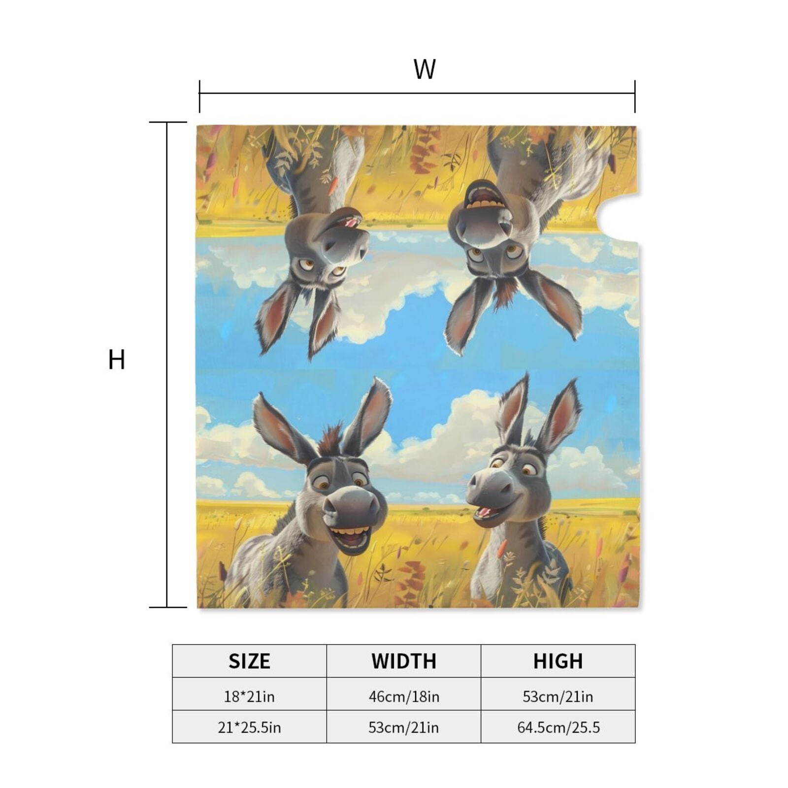 Rateoe Funny Countryside Donkey Printed Mailbox Covers - Easy to Install Fall, Winter, Spring, Summer Mailbox Cover - Weather and UV-Resistant Mailbox Decor - Mailbox Magnetic Covers-