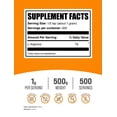 thumbnail image 2 of BulkSupplements L-Arginine Powder - Arginine Supplement - Unflavored, 1g per Serving, 500g (1.1 lbs), 2 of 6