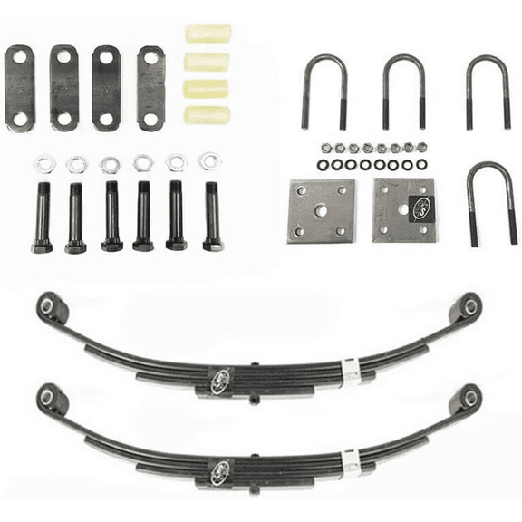SOUTHWEST WHEEL USA Made 3,500 lbs. Trailer Axle Suspension Kit Incl. Leaf Springs, Shackle & U-Bolt kit