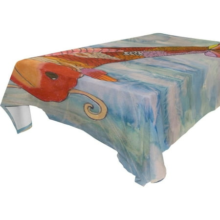 

POPCreation Carp Coloured Drawing Tablecloth 60x104 inches