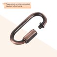 thumbnail image 4 of Unique Bargains 4mm Oval Shape Quick Link Screw Lock Chain Connector Red Bronze 10 Pack, 4 of 5