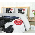 thumbnail image 5 of Ambesonne Animal Duvet Cover Sets, Pug Dog Police Costume, 2-King, Blue and Black, 5 of 7